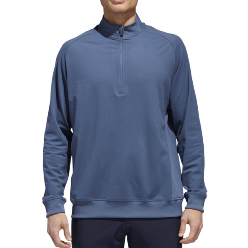 ADIDAS Classic Club Half Zip Pullover Sz M